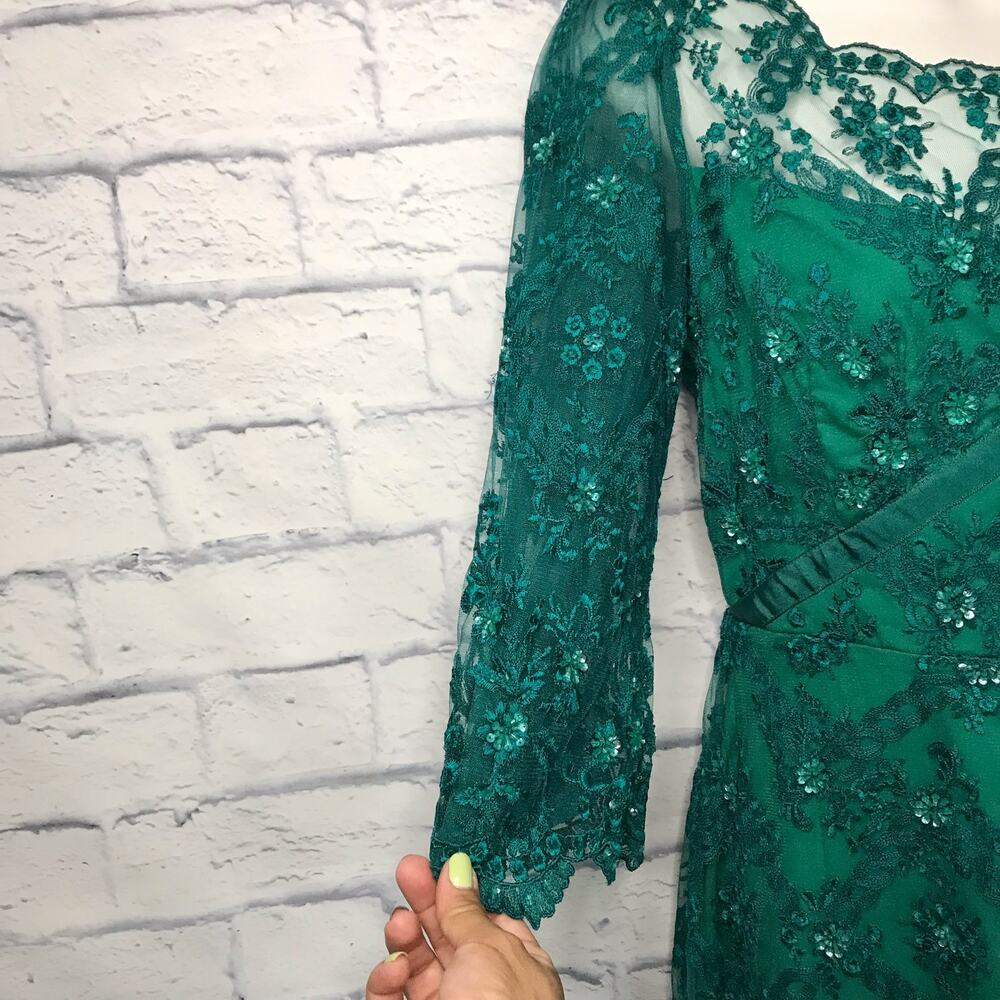 Emerald Free People Sequin Lace Romper - Picture 3 of 11